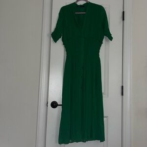Emerald green dress